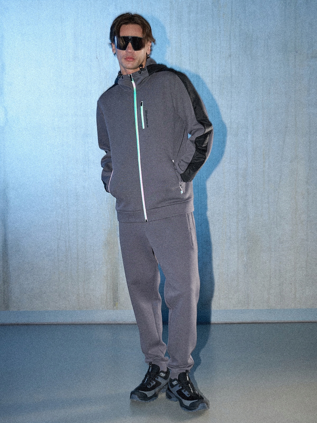 4F Pánské Jogger Tepláky Šedé Regular M