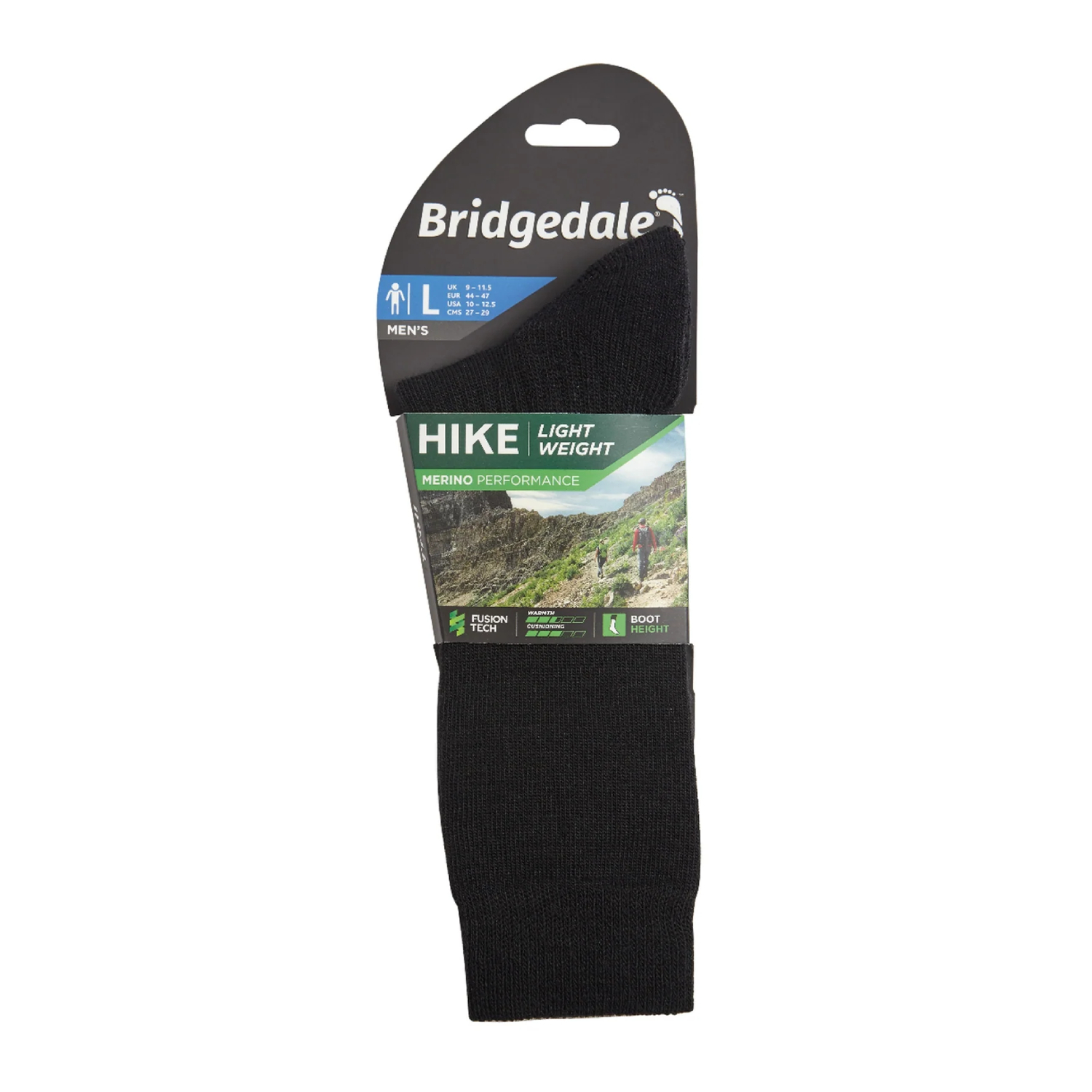 Męskie skarpety trekkingowe Bridgedale Lightweight Merino 44-47 Kod producenta 0610306136473