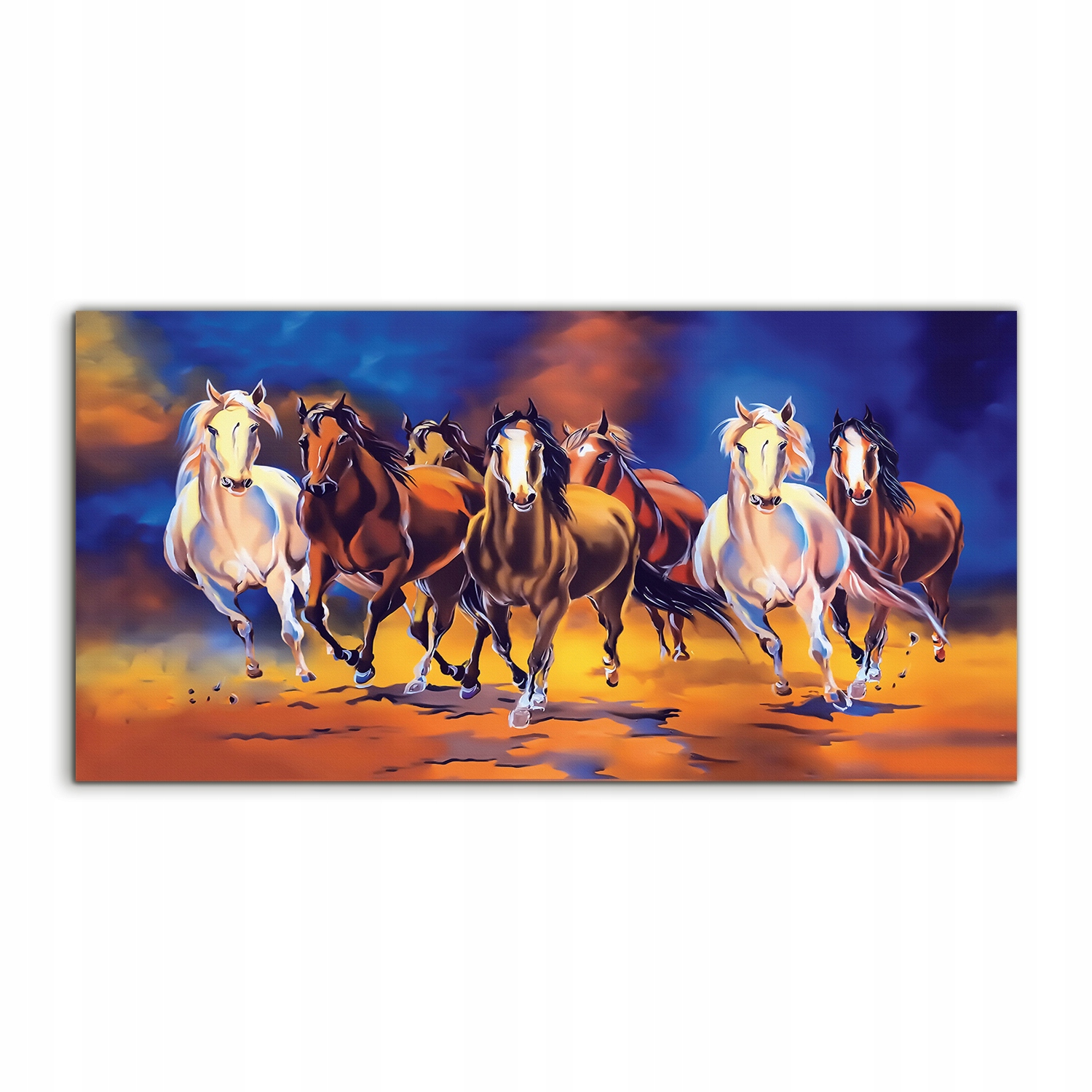 

Fotoobraz 100x50 z grafiką Konie Zwierzęta Galop