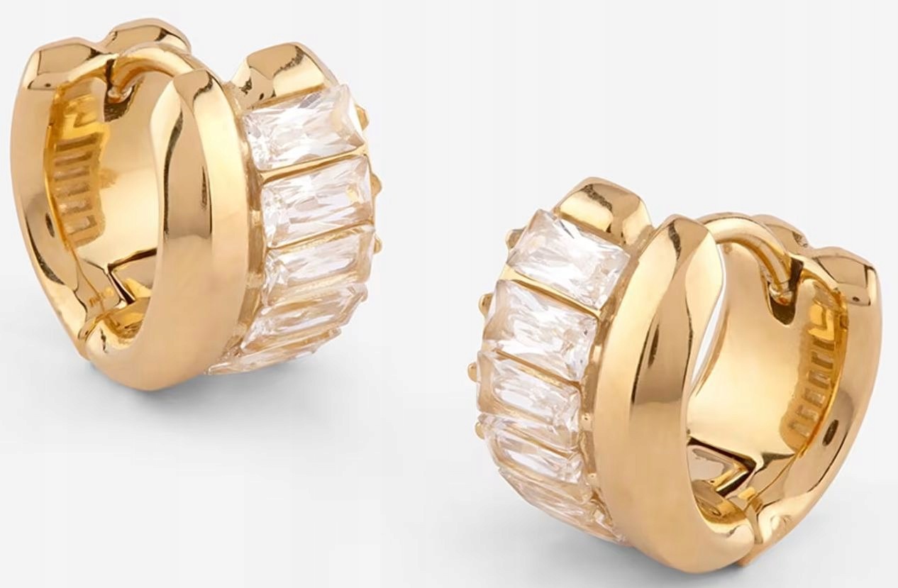 Nová Kolekce – Elegantní Zlaté Náušnice Guess Hoop Kulaté Bižuterie 12 mm