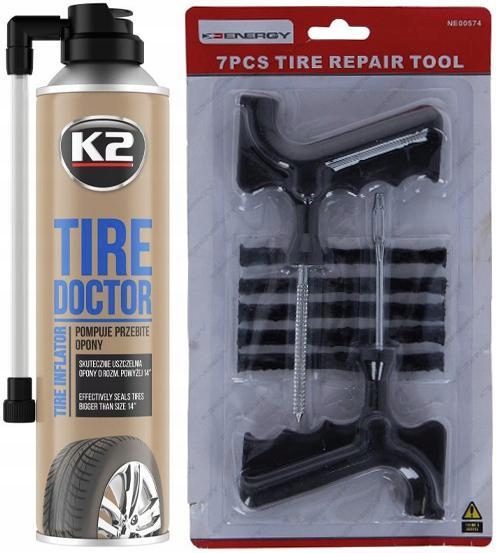 K2 TIRE DOKTOR 500ML ZESTAW NAPRAWCZY DO OPON