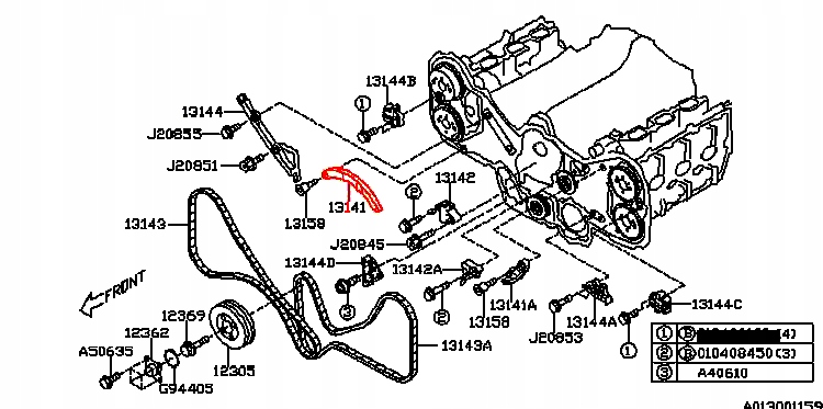 SUBARU SLIZG PROWADNICA LANCUCHA ROZRZADU 3 0L H6 Car type Passenger cars