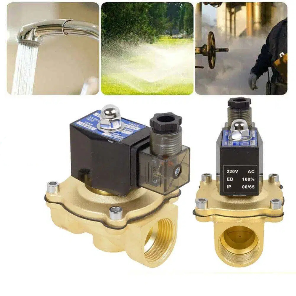 Elektromagnetický ventil 1/2" normálně uzavřený ventil 220 V