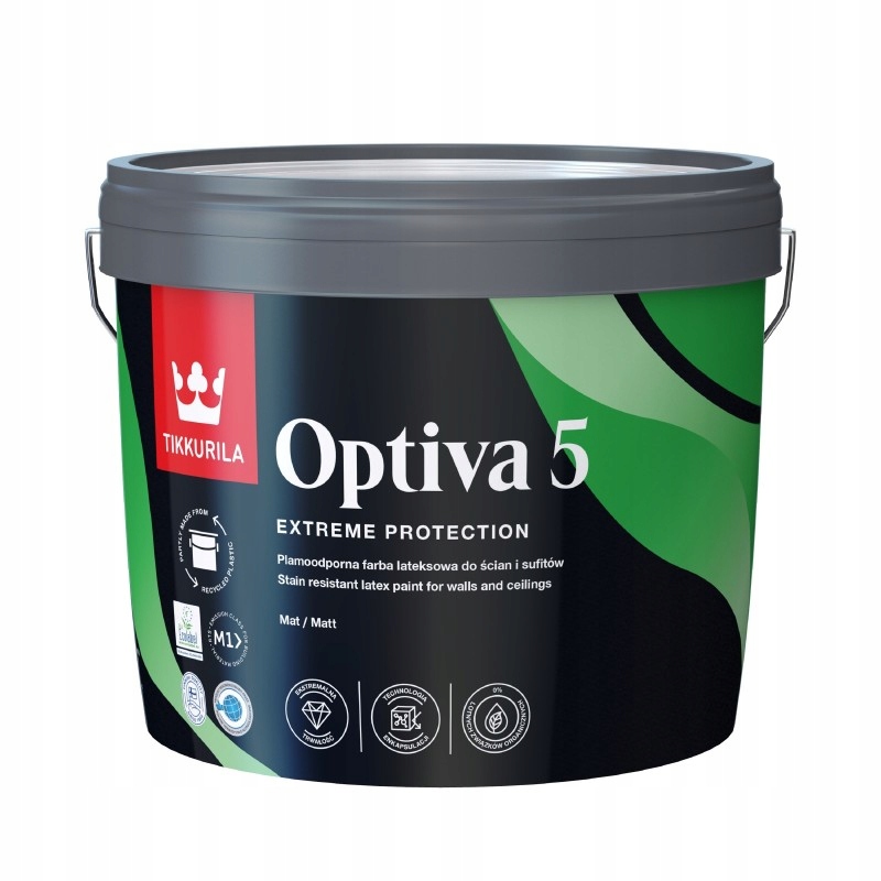 Farba Tikkurila Optiva Matt 5 Tmavé farby 9L