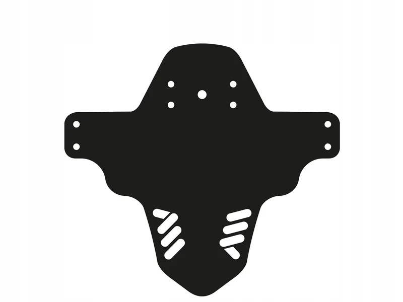 Przedni Błotnik Rowerowy 26 27.5 29 AMS - Czarno Biały