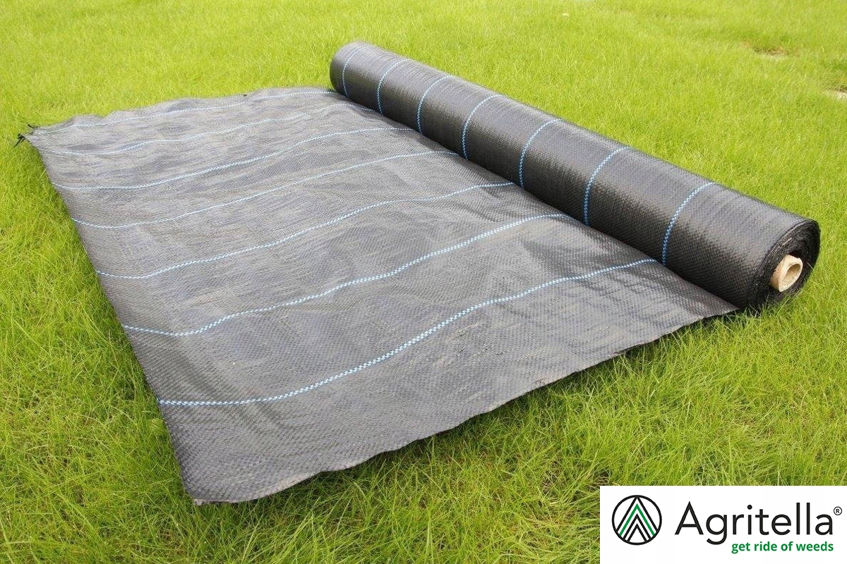 MOCNA AGROTKANINA ŚCIÓŁKUJĄCA ANTYCHWASTOWA POD KORĘ GRYS KAMIEŃ 4x25m Producent Agritella