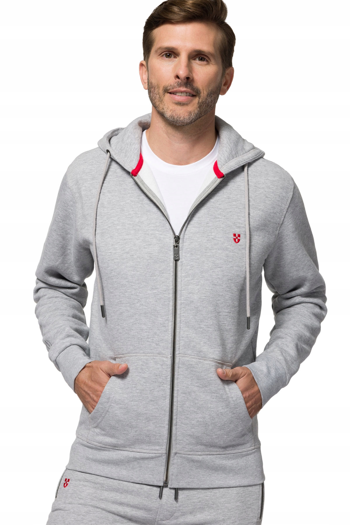 

Bluza Męska Szara z Kapturem Próchnik PM4 XL