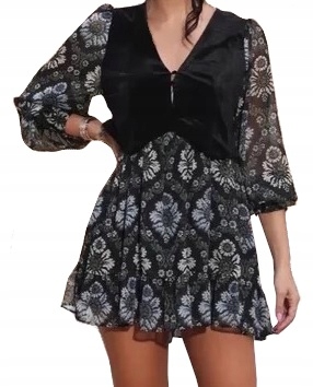 Zara Šaty Retro Ruffe Chic 8778/242 vel. M