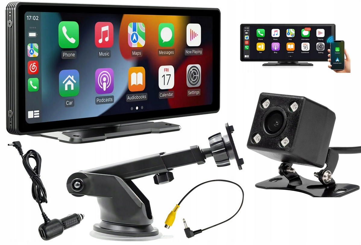 MONITOR ANDROID AUTO CARPLAY NAWIGACJA 10