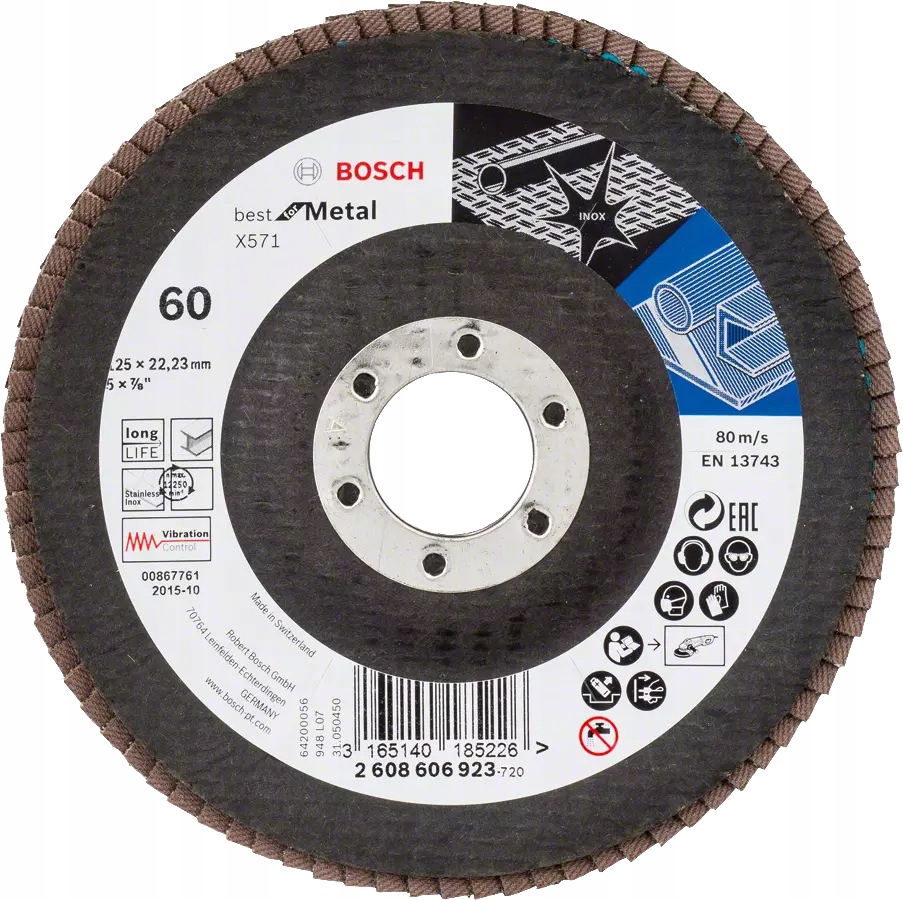 

Lamelka Wygięta Granulacja 60 125MM Bosch