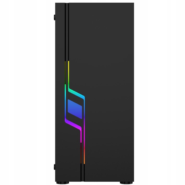 CZARNA OBUDOWA GAMINGOWA KOLOROWE PODŚWIETLENIE WENTYLATOR RGB OKNO ATX Producent Gembird