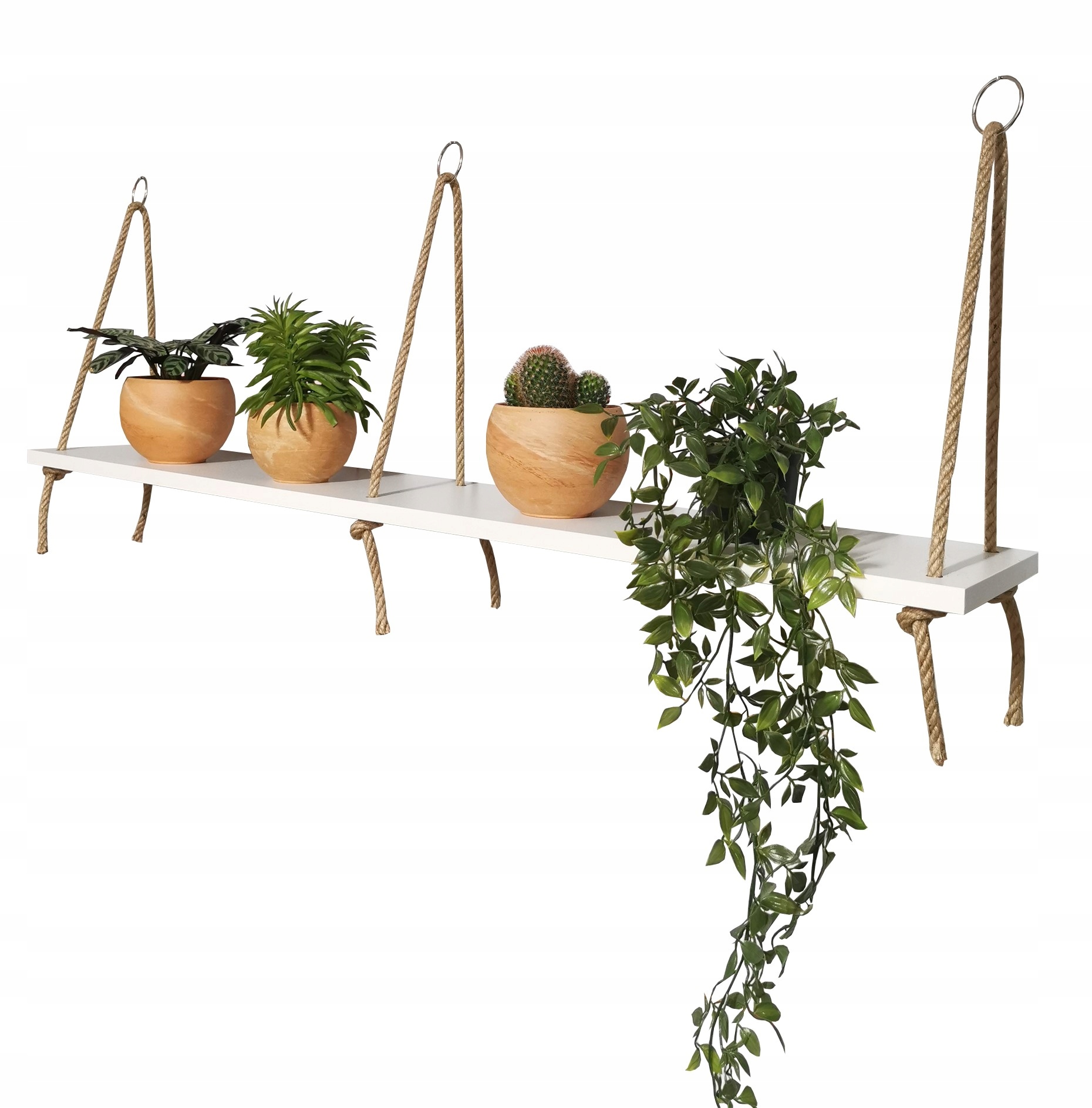 Wisząca półka na sznurkach, 120 cm czarna, czarny Marka Dekostera