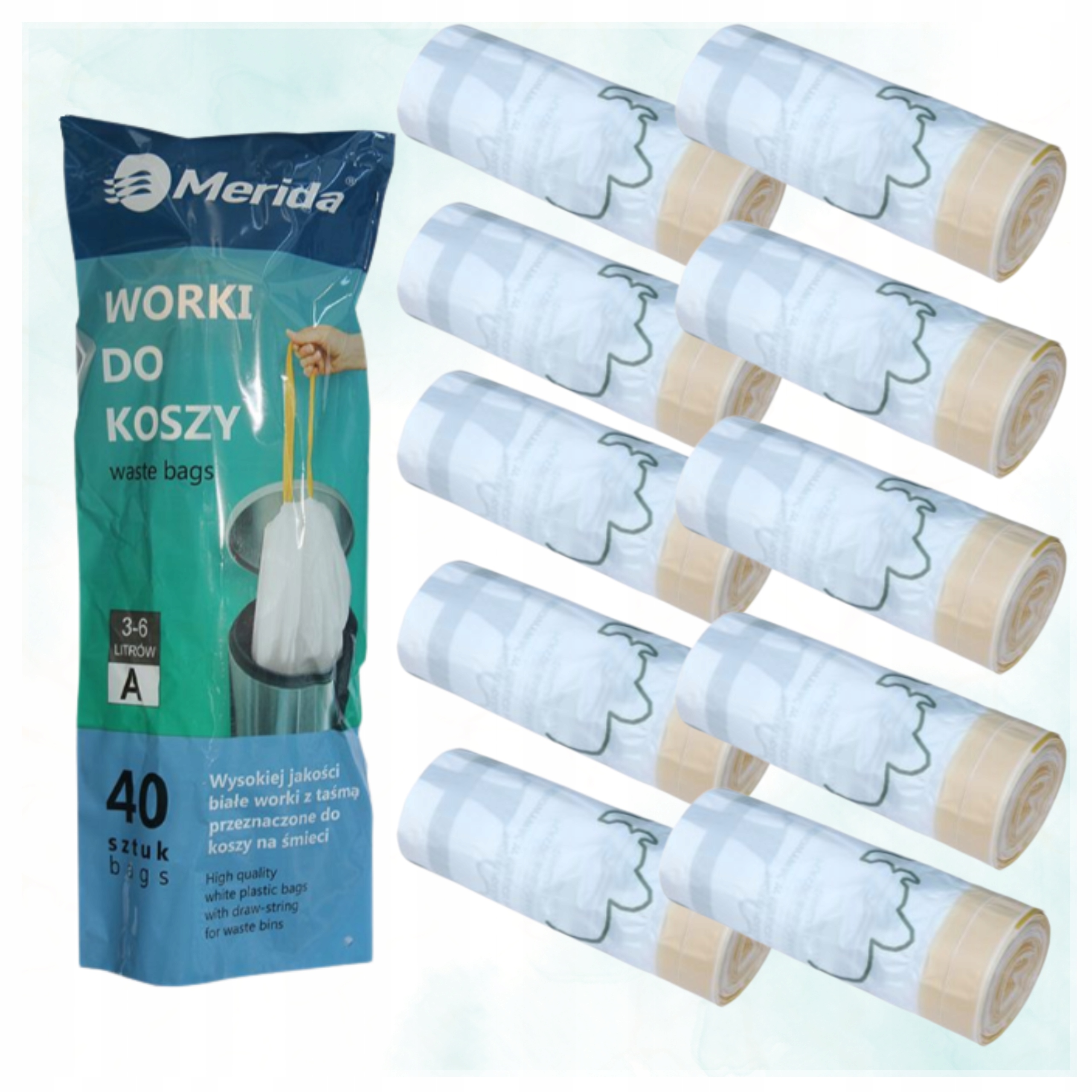 Levně Merida Vonné Pytle Na Odpadky S Páskou 3-6 L, 10 Balení