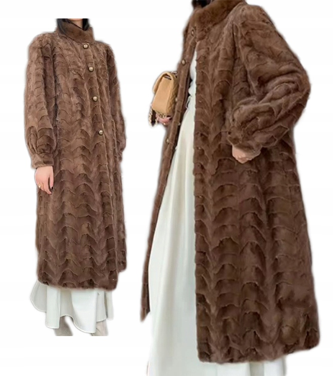 FUTRO NATURALNE NORKI DŁUGIE ELEGANCKIE KLASYCZNE PIĘKNE KOLORY NOWY MODEL