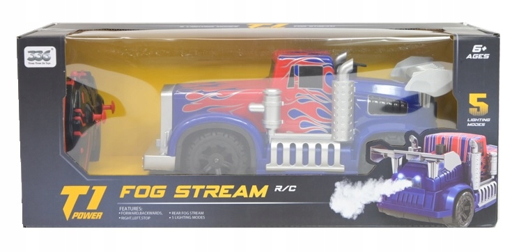2x dálkově ovládaný truck s efektem dvojice 5 světelných režimů pro děti 6+