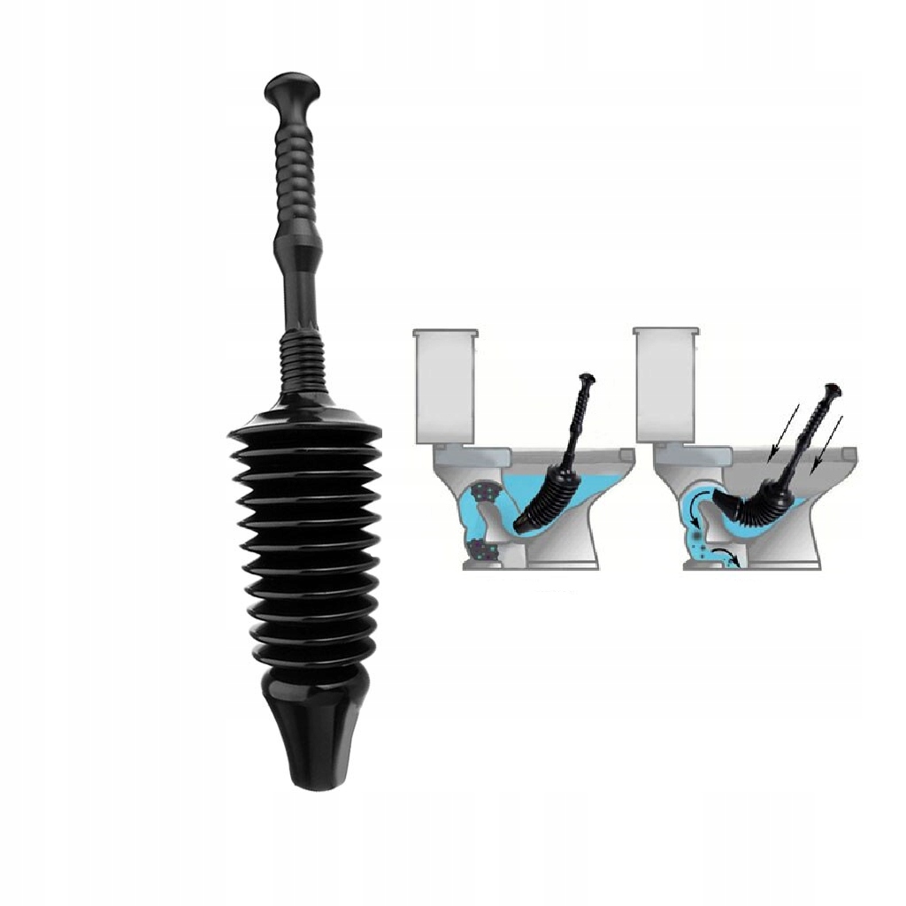 UDRAŻNIACZ DO TOALET WC RUR PRZEPYCHACZ ELASTYCZNY Długość 0.3 m