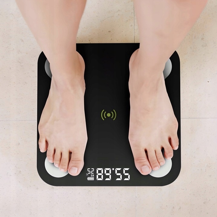 WAGA ŁAZIENKOWA ELEKTRONICZNA ANALITYCZNA BLUETOOTH DOKŁADNA SMART 25W1 Maksymalne obciążenie 180 kg