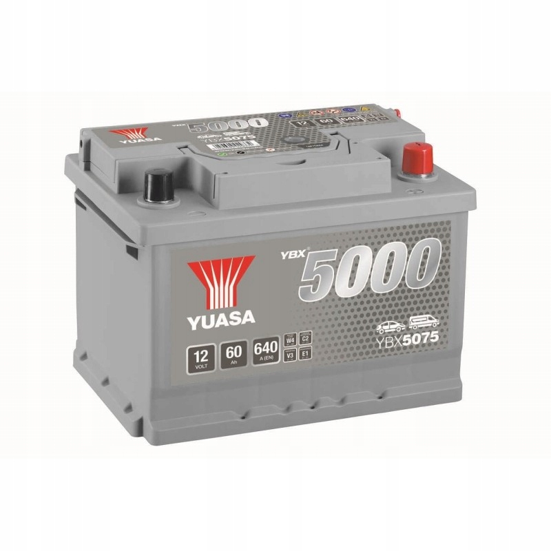 Аккумулятор YUASA 60Ah 640A YBX5075 ||