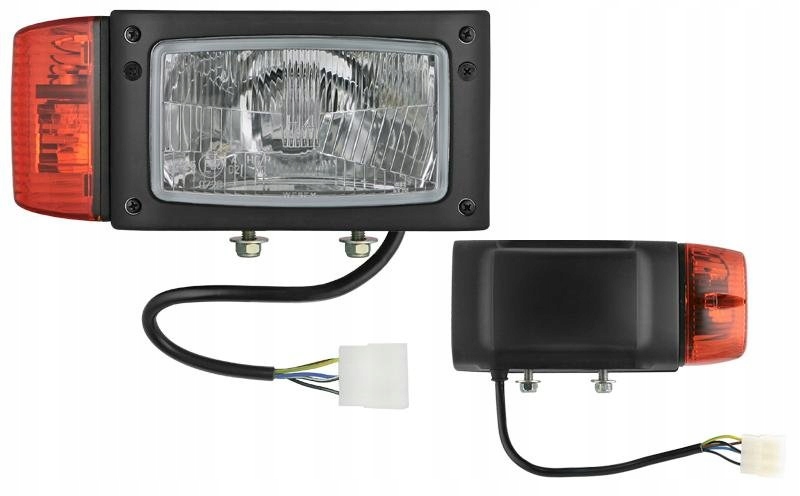 REFLEKTOR Z OBUDOWĄ H4/4F PRAWY Z KIERUN