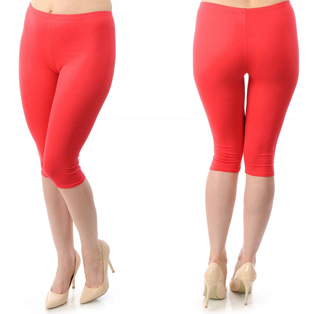 

458 Getry Legginsy Rybaczki Fitness Koral XXXXL 48