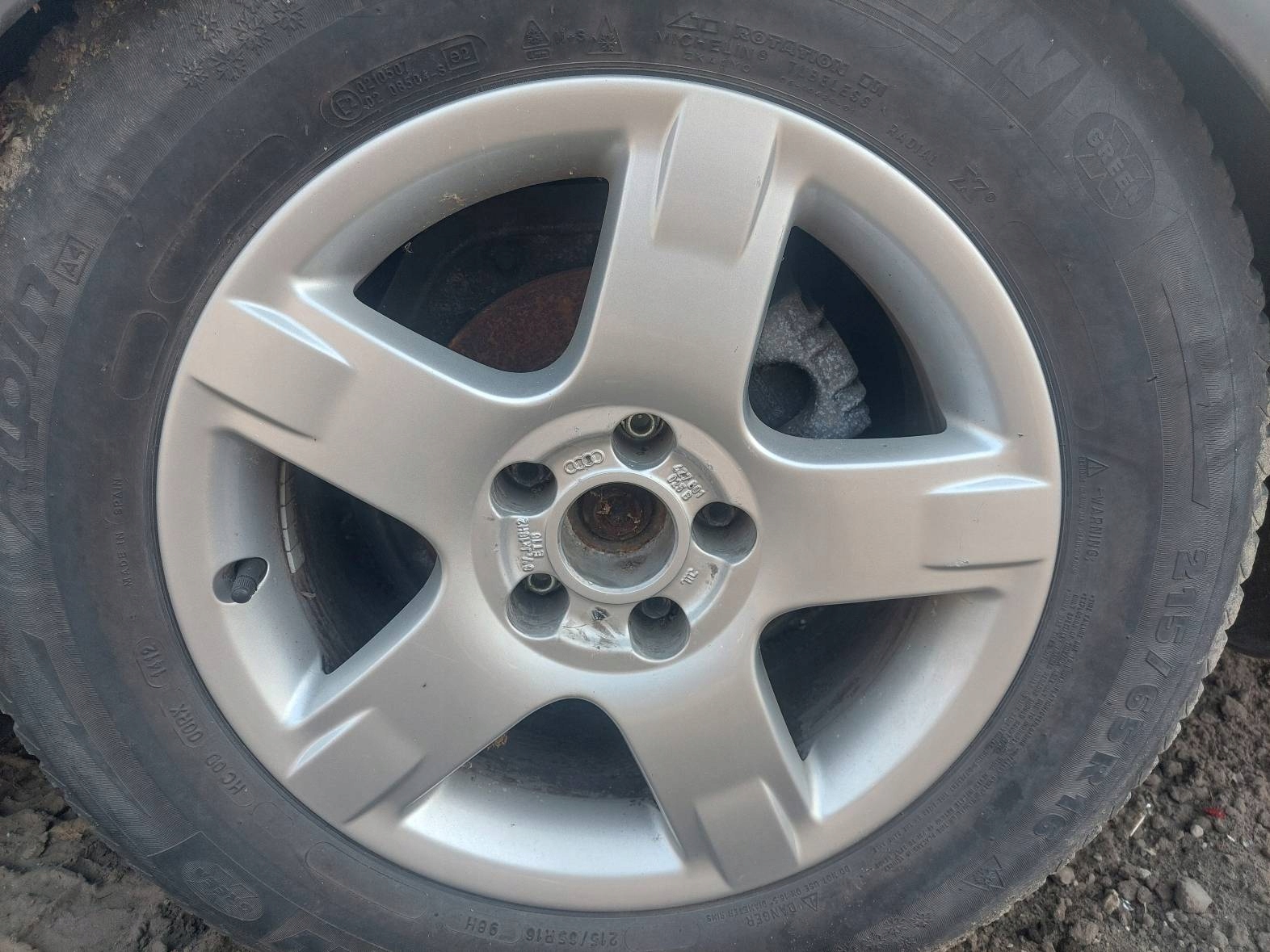 disk hliníkový 4 SZT 16 6.5J ET18 AUDI A6 C5