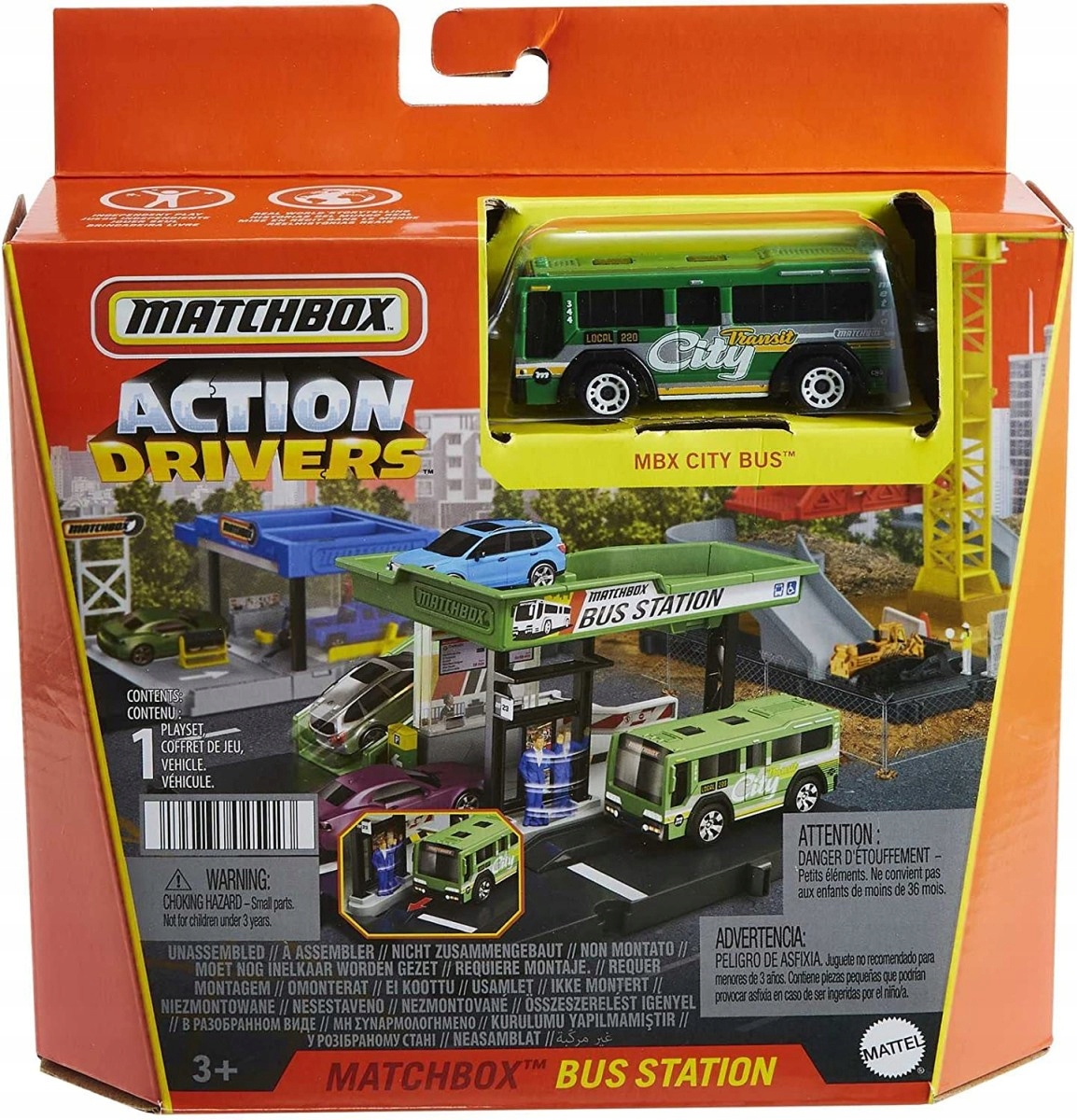 

Mattel Matchbox Mały Zestaw Przystanek Autobusowy