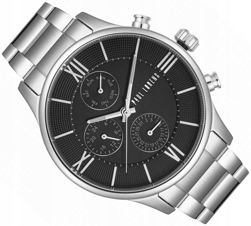 Elegantní Pánské Hodinky Paul Lorens Pl 11652B6-1C1 S Multi-datumovkou 45 mm