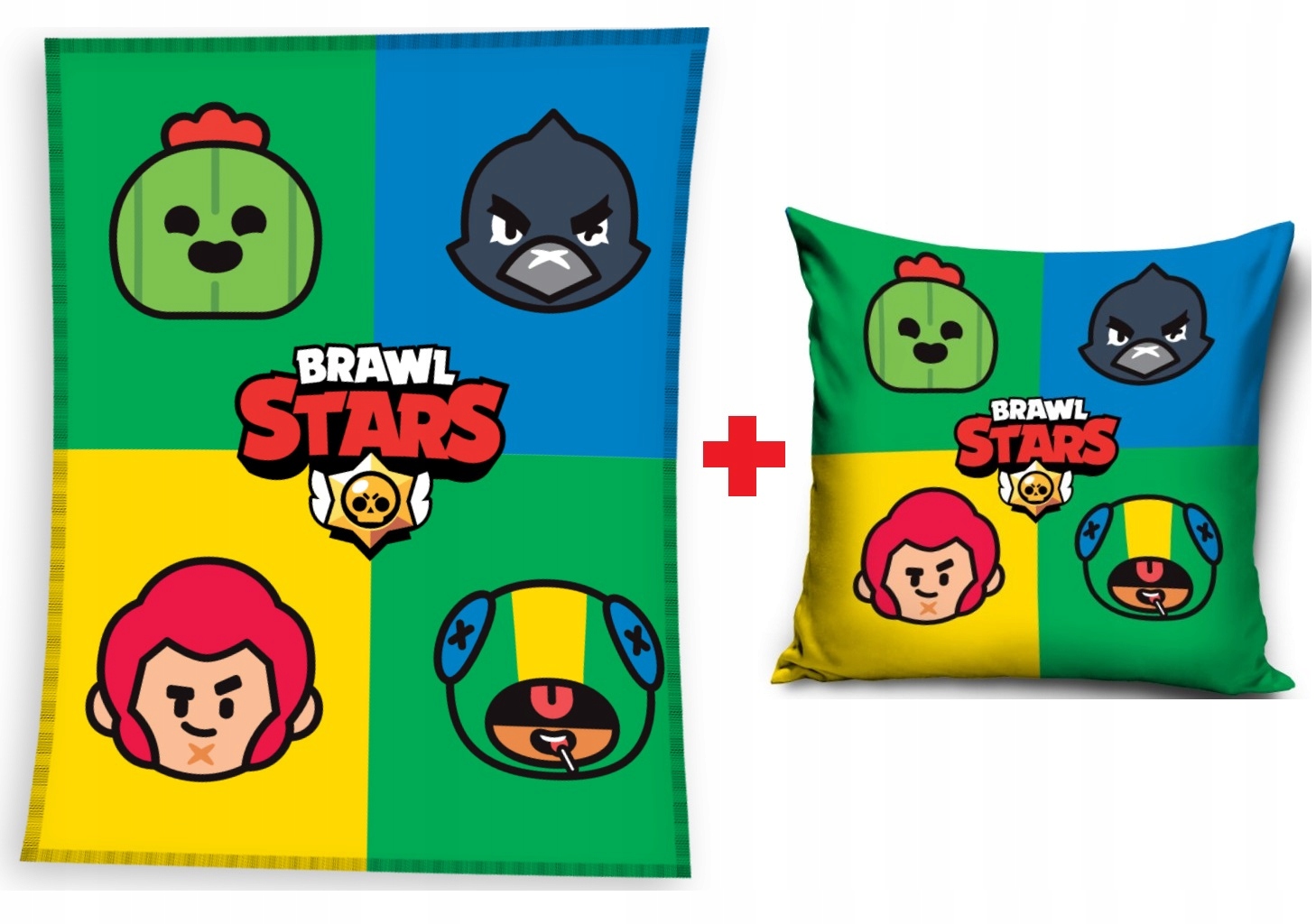 

kocyk koc polarowy+poduszka Brawl Stars 110x140 cm
