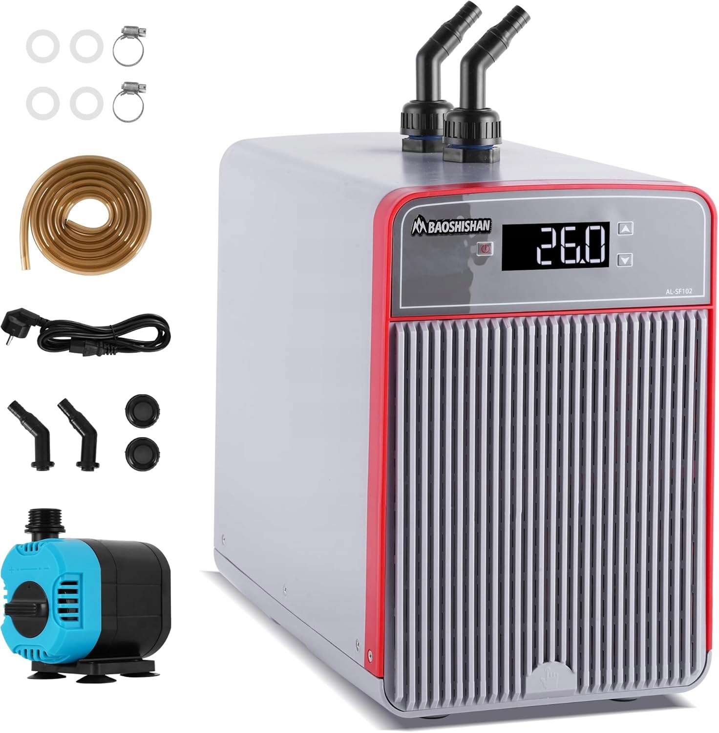 Levně Baoshishan akvarijní chladič 160 l, chladič vody, akvárium pro hydroponii