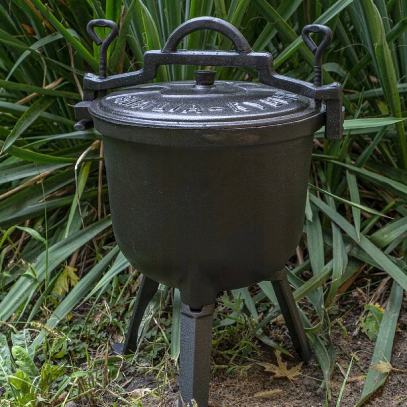 KOCIOŁEK MYŚLIWSKI Garnek ŻELIWNY SOLIDNY 4L Pojemność 4 l