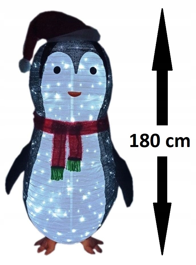 

Świecący Pingwin 180 cm 200 Led IP44 Timer