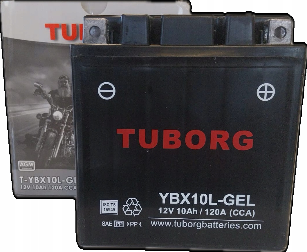 Akumulator Tuborg YTX10L-BS YBX10L-BS YB10L-B2 YB10L-A2 10Ah 120A Gel