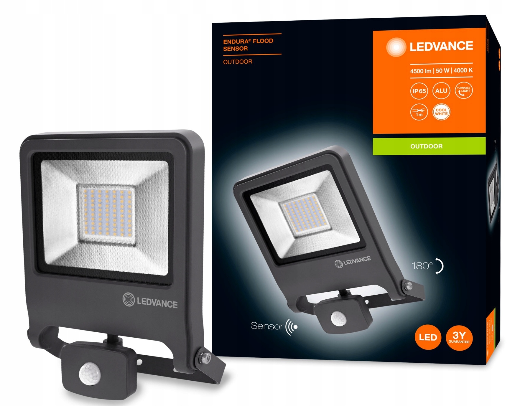 

Ledvance Endura lampa naświetlacz Sensor 50W 4000K