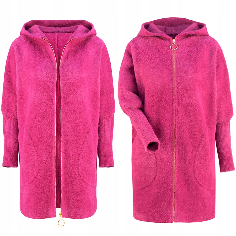 

Alpaki Na Suwak Płaszcz Wełna oversizeDŁUGI