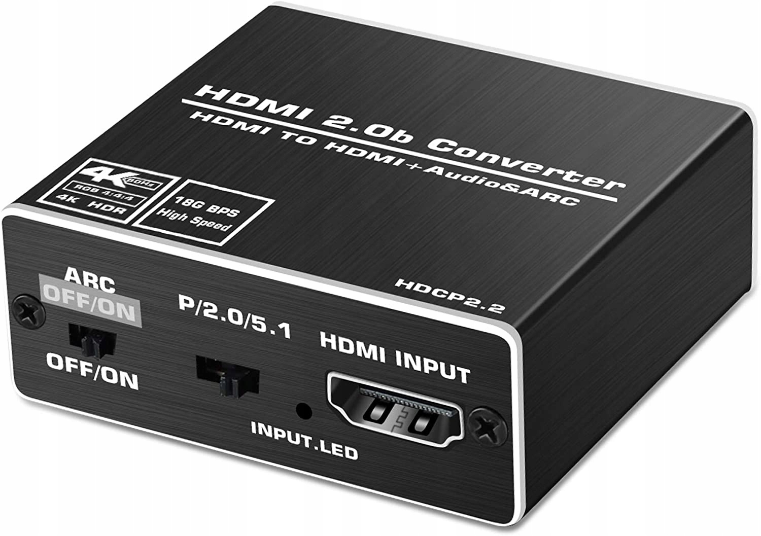 HDMI extraktor 2.0 TOSLINK AUDIO KONVERTOR 5.1 ARC TOSLINK SPDIF HDCP 4K60