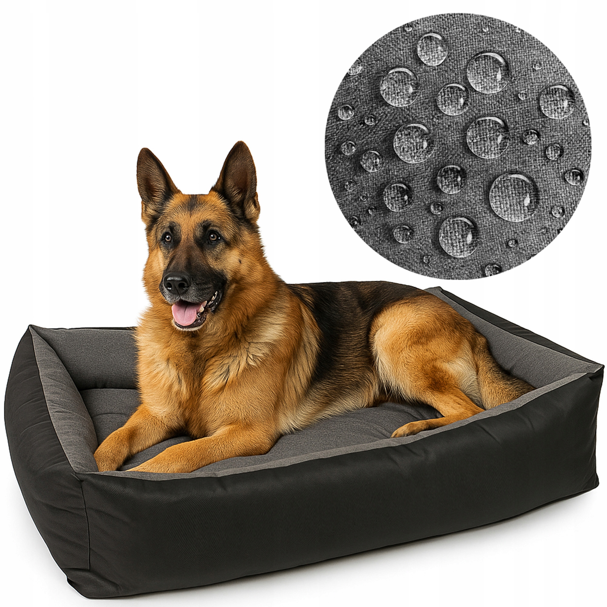 Voděodolný měkký pelíšek pro psy s odnímatelným pohodlným polštář 120x90 Lněný