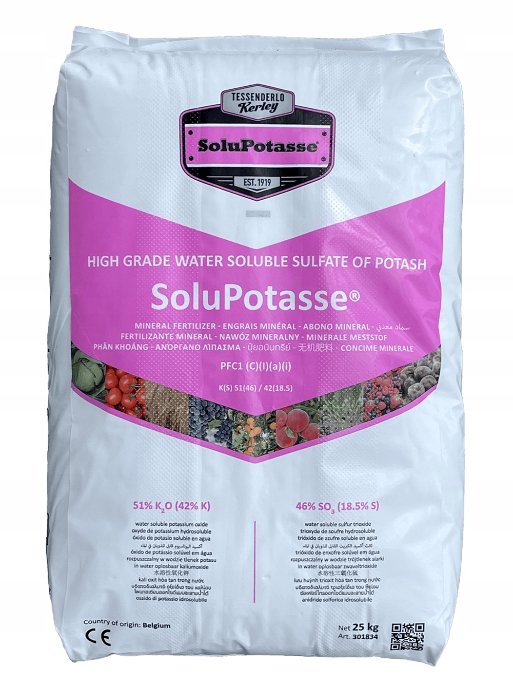Siarczan Potasu Tessenderlo Rozpuszczalny 25 kg siarczan potasu Belgia XL