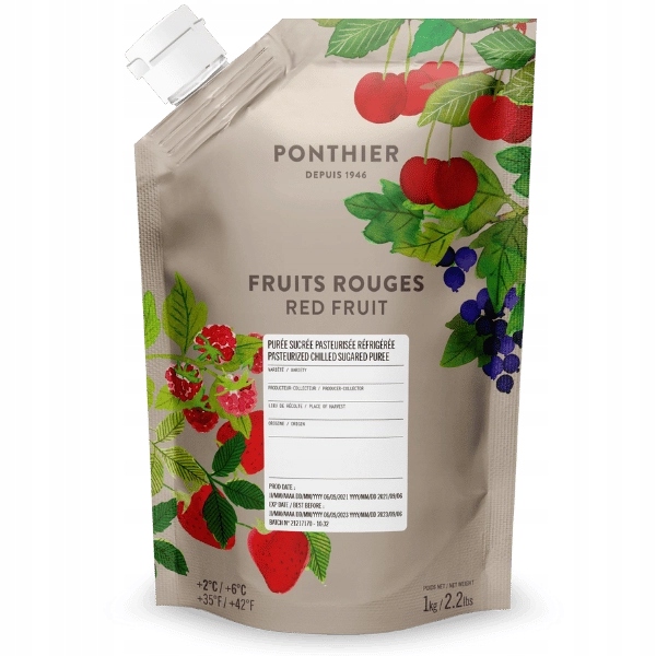 Pyré z červeného ovoce 1 kg Ponthier