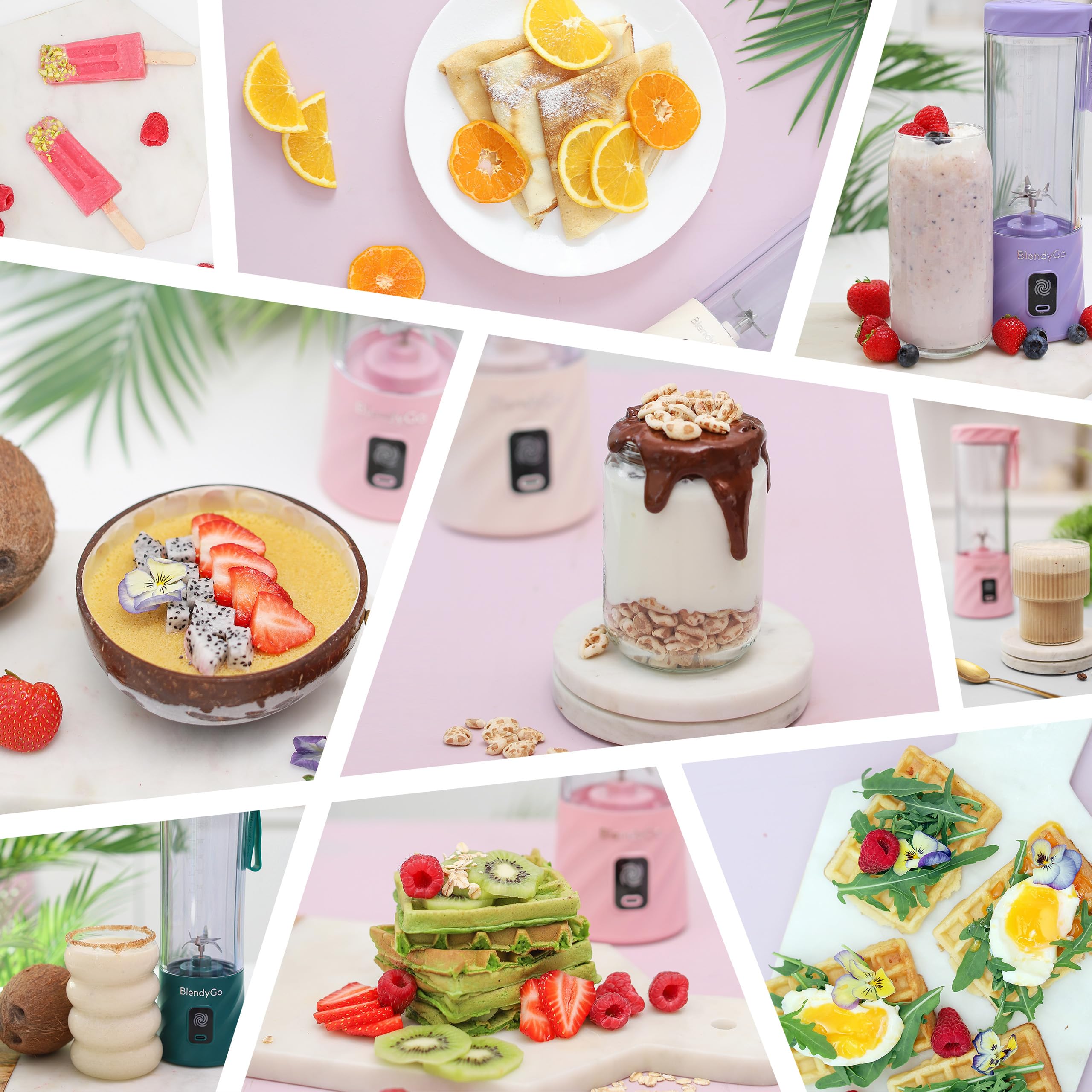 BLENDYGO 3 Przenośny Blender Smoothie USB 550ml BPA Free Czarny — miniatura 9