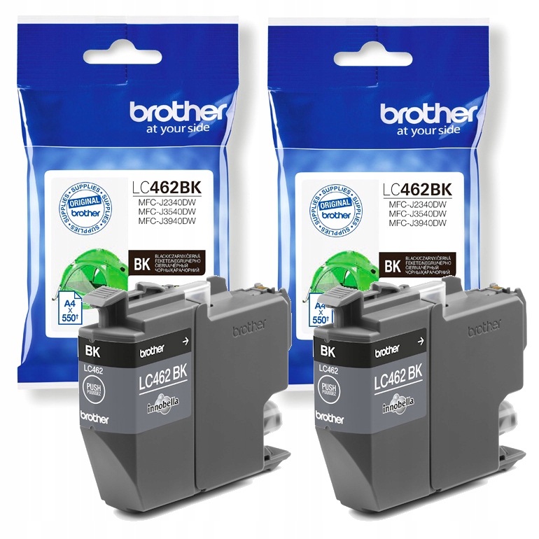 Tusze Do Drukarki Brother LC462BK MFC-J2340DW MFC-J3540DW MFC-J3940DW