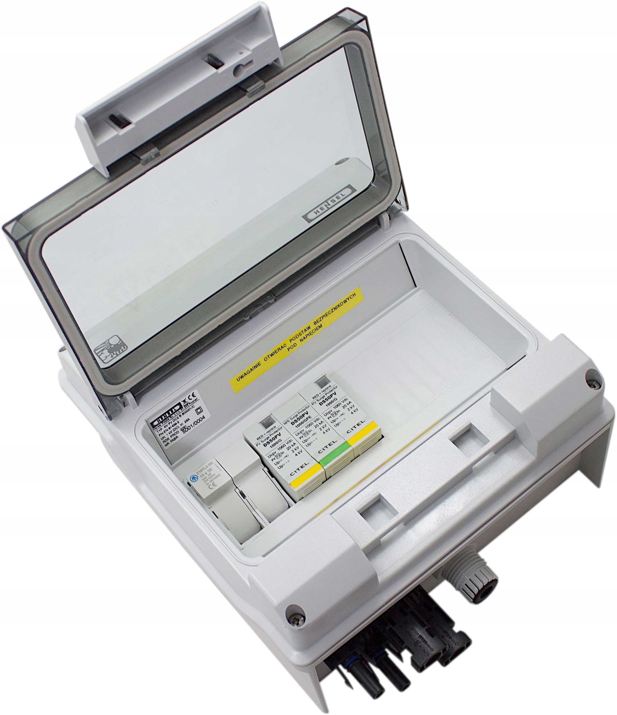 ROZDZIELNICA PV 1000V DC 1 STRING FOTOWOLTAIKA 9M (600001C) • Cena