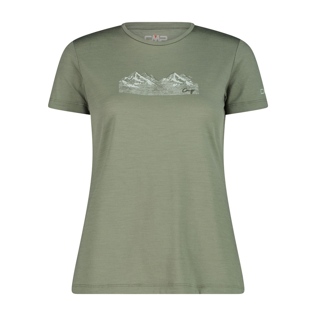 Koszulka Damska Cmp Merino 32T7166/F805 Zielona 38(S)