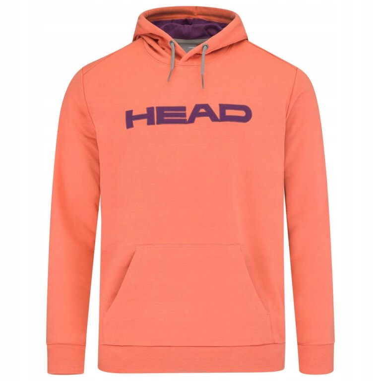 Bluza tenisowa Head Club Byron Hoodie Men łososiowa XXL