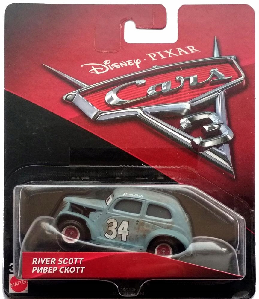 

Mattel Cars Auta River Zacier Scott 1:55 Nowy !!!