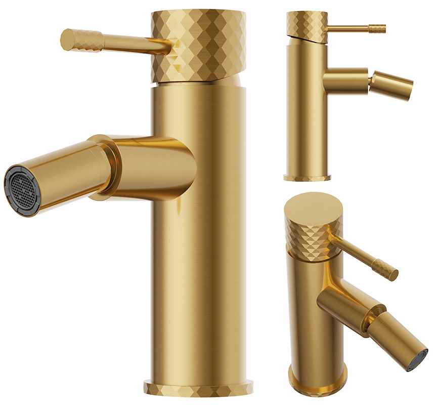 Jednopáková bidetová batéria stojaca na kohútik, pohyblivý bidet Glami zlatý