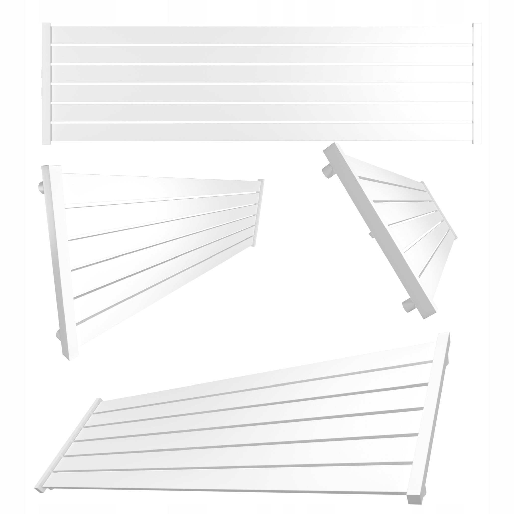 Dekorativní radiátor Lotus úroveň 61x160 Bílý Mat Struktura