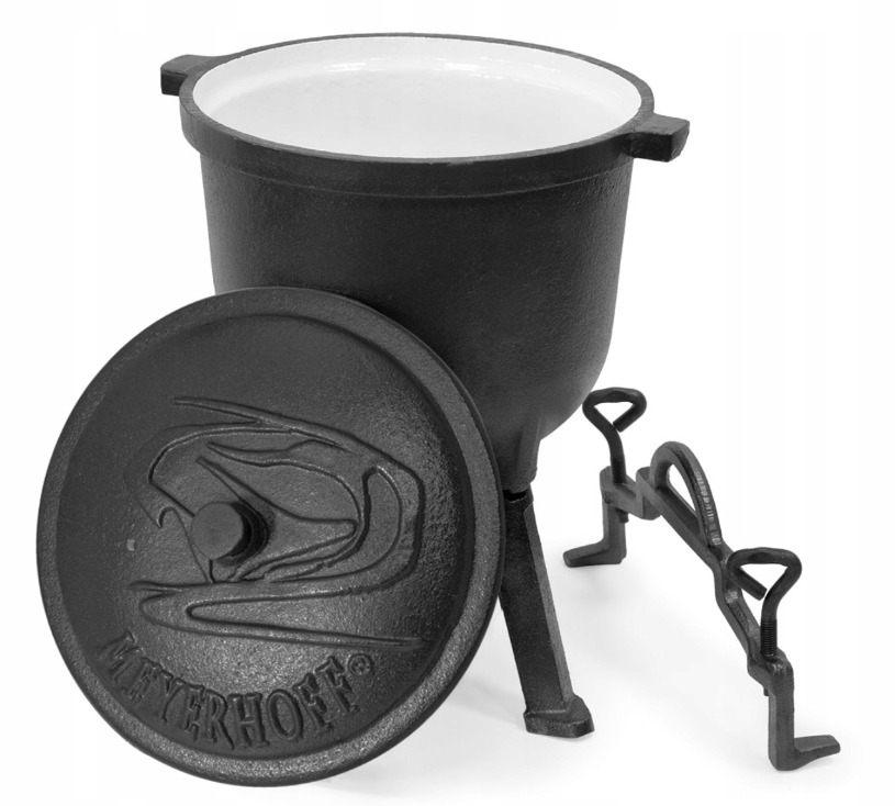 KOCIOŁEK ŻELIWNY EMALIOWANY 8L PIECZONKI PRAŻONE DUSZONKI GRATIS RĘKAWICA Waga produktu z opakowaniem jednostkowym 14 kg