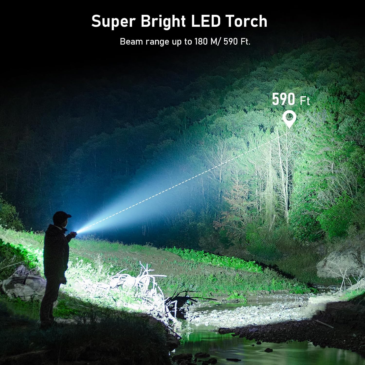 Mini latarka LED z zoomem 3W Blukar Marka inna marka