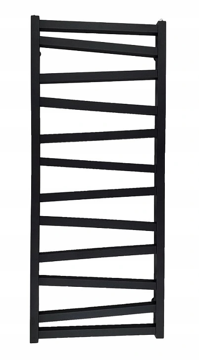 Kúpeľňový radiátor Inox 120x50 rebrík Čierny