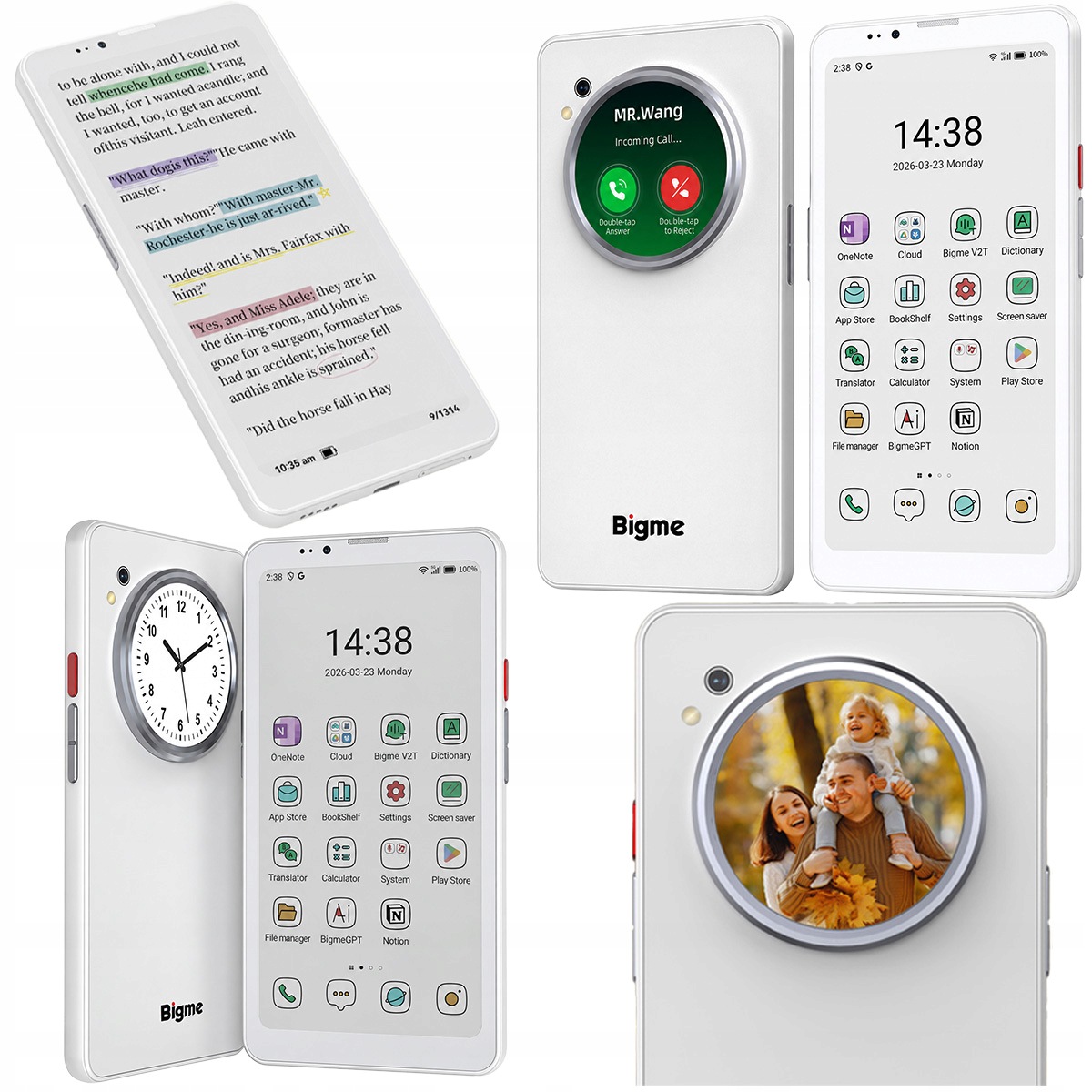 Bigme Hibreak Dual Smartfon kolorowy E Ink+ LCD Czytnik E-book 6,13" 12/256